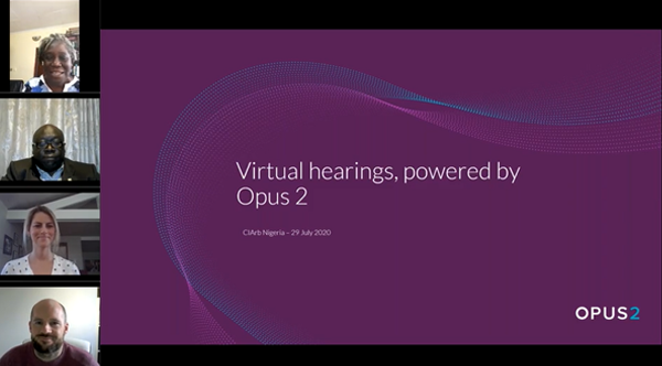 Webinar: Virtual hearings for arbitration, powered by Opus 2